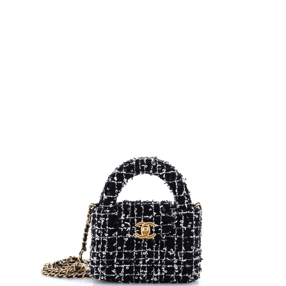 Chanel Nano Kelly Top Handle Shopping Bag